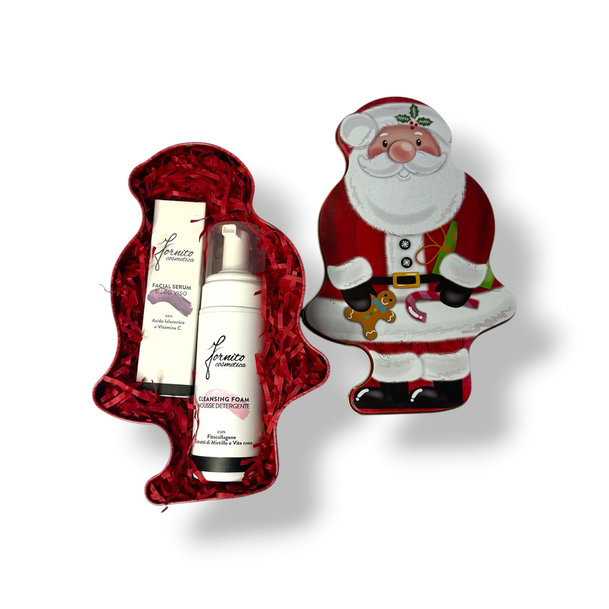 Set Regalo di Natale con Mousse Detergente e Siero Viso