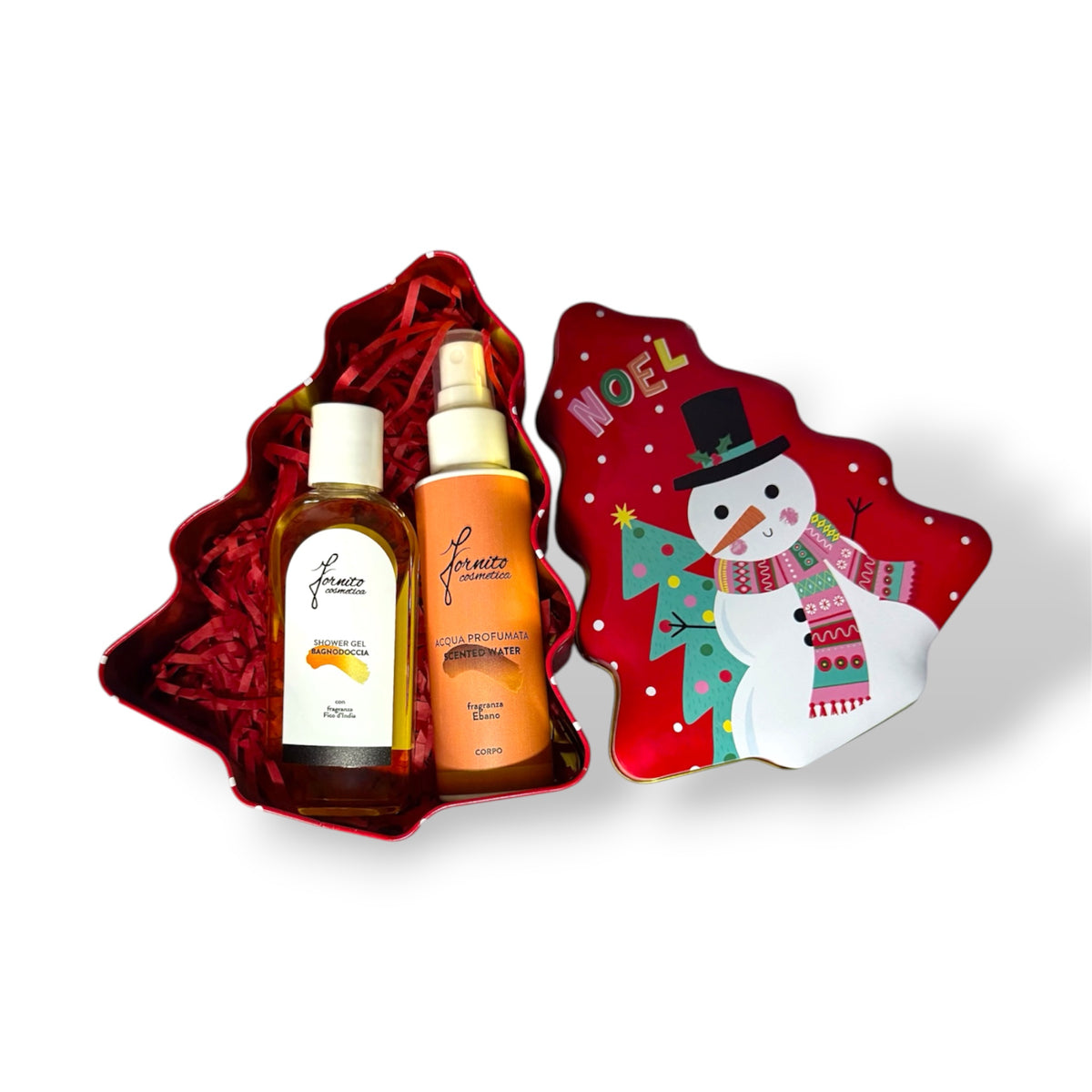Set Regalo di Natale con Acqua Profumata Ebano e Bagnodoccia