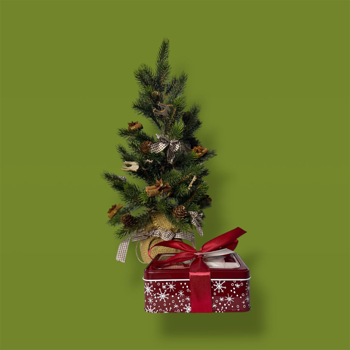 Scatola di Natale con Bagnodoccia, Saponetta e Sacchetto Portasapone