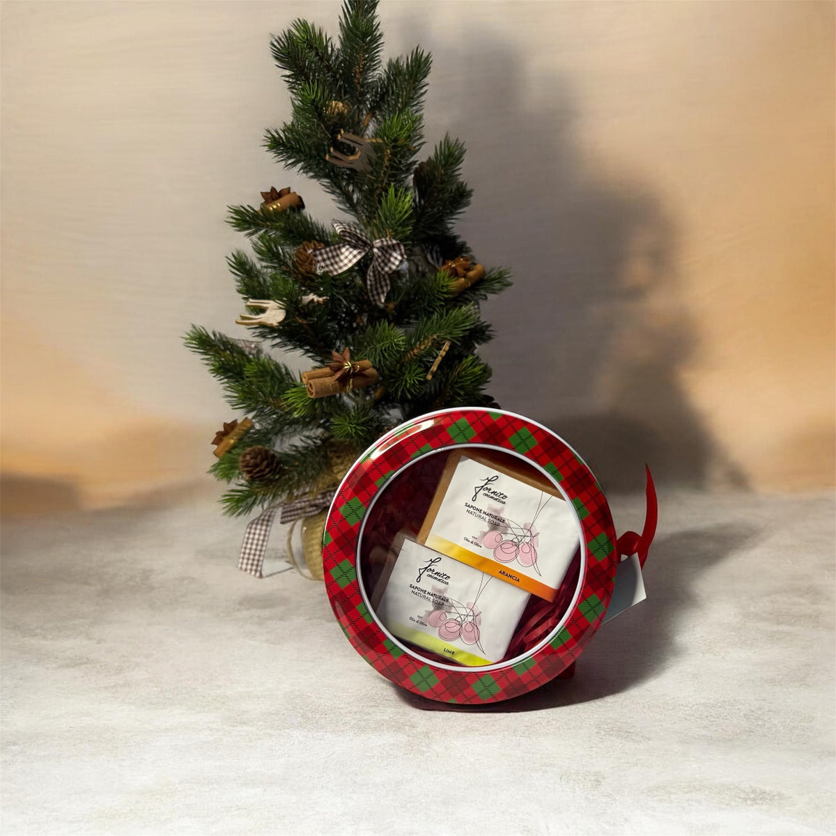 Scatola di Natale con due Saponi Naturali