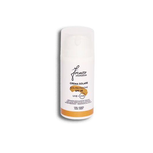 Face and body sunscreen SPF 30 with Aloe Vera and Avocado oil