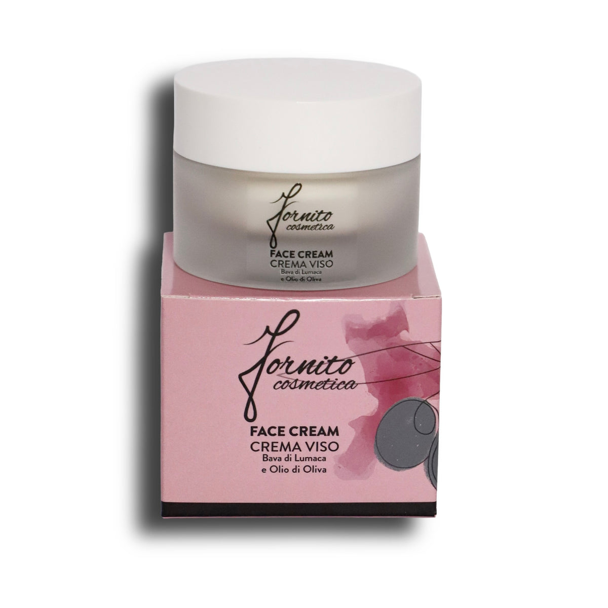 Crema viso con olio di oliva e bava di lumaca