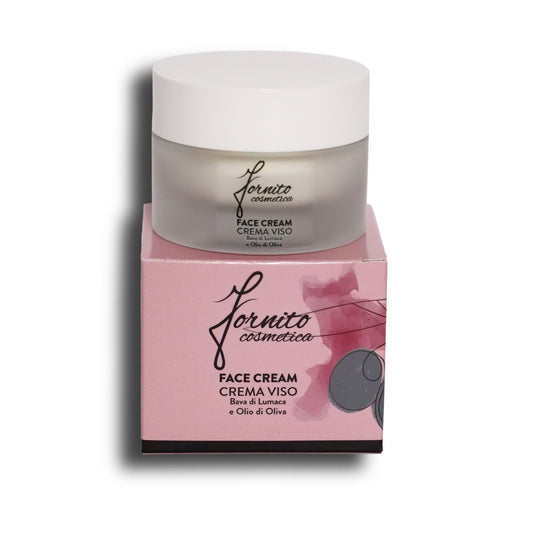 Face cream with olive oil and snail slime 