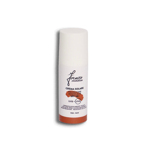 Facial Sunscreen spf 50+ (Very high) with Aloe Vera and Hyaluronic Acid